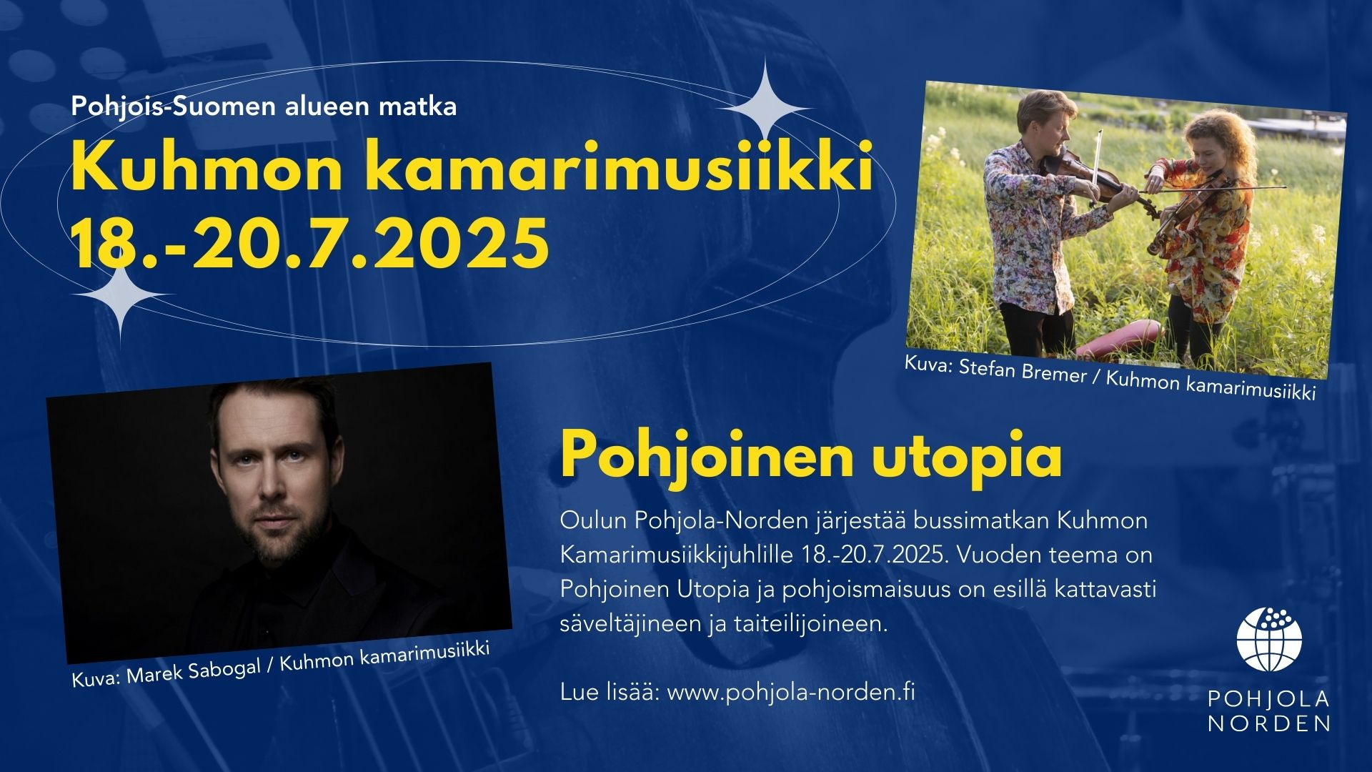 Matka Kuhmon Kamarimusiikkijuhlille 18.-20.7.2025